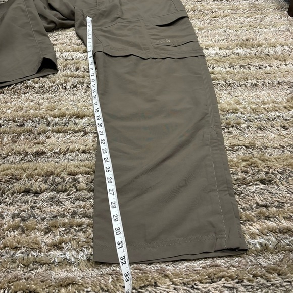 The North Face XL Cargo Pants Convertible Zip Off Nylon Green - Picture 14 of 14